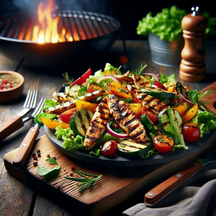 Instrukcja przygotowania sałatki idealnej na grillowanie