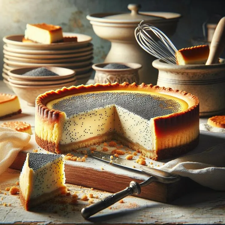 Idealny przepis na sernik na kruchym spodzie z dodatkiem budyniu i maku